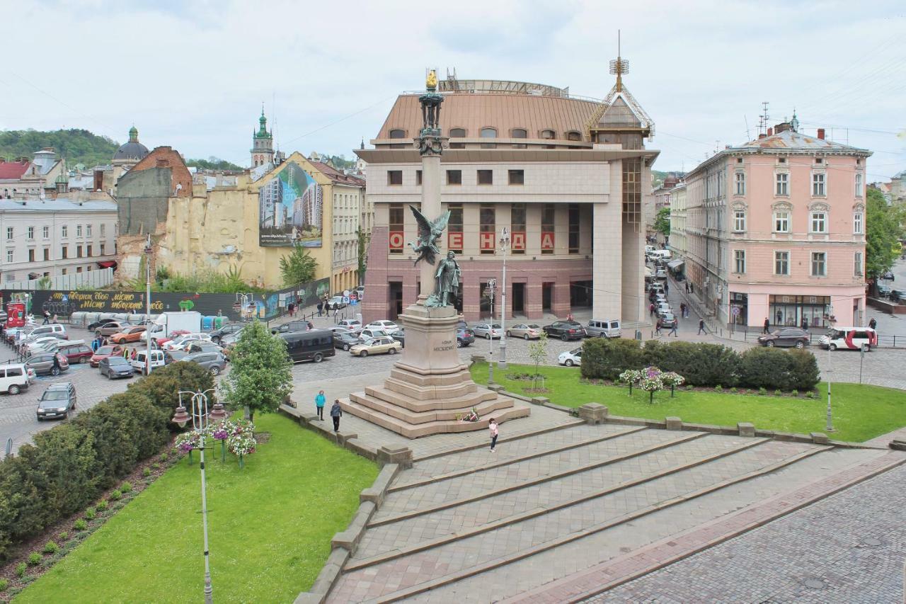 Квартира В Центрі Львова Вулиця Міцкевича 5, Простора З Гарним Видом На Місто 외부 사진
